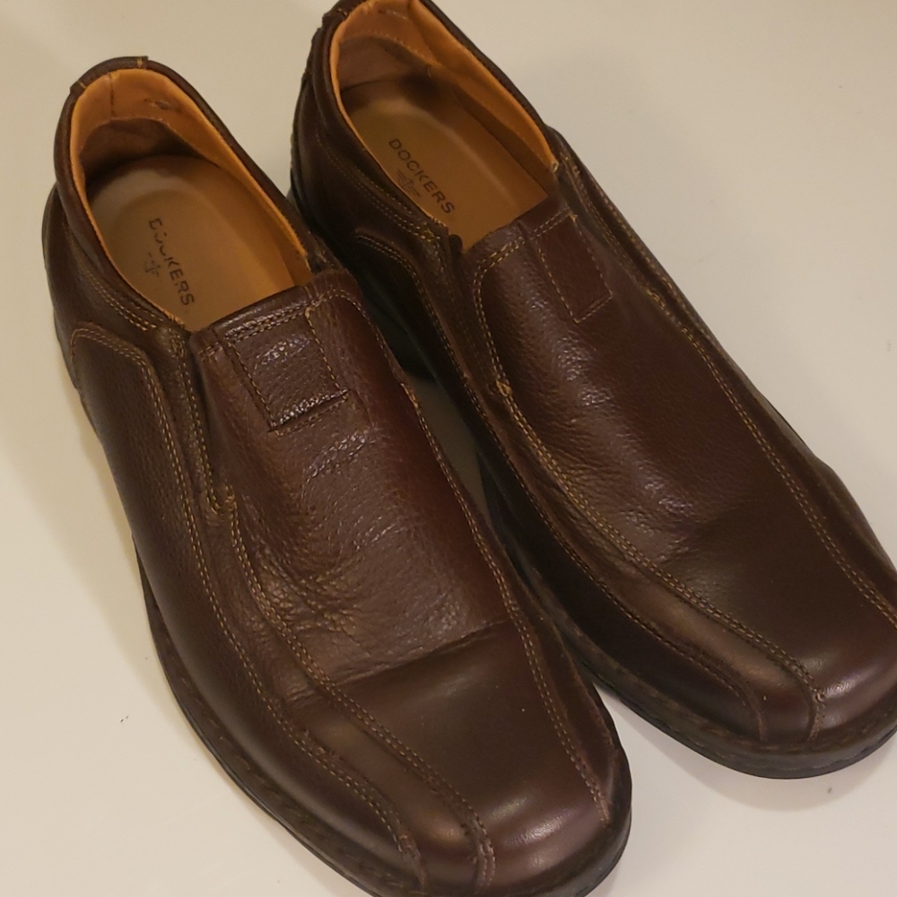Dockers All Motion Comfort Brown Leather Loafers